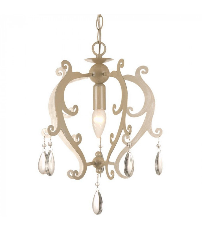 Pedrera Wire Frame Pendant Ceiling Light Ivory