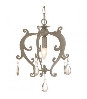 Pedrera Wire Frame Pendant Ceiling Light Gray