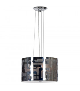 Sixti Cylindrical Pendant Ceiling Light Chrome