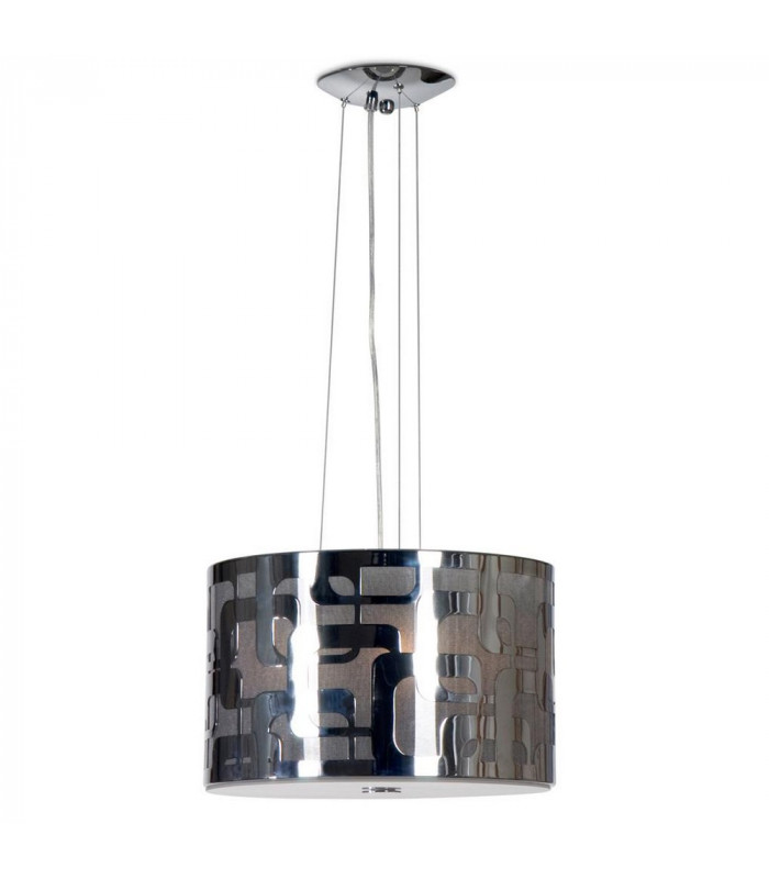 Sixti Cylindrical Pendant Ceiling Light Chrome