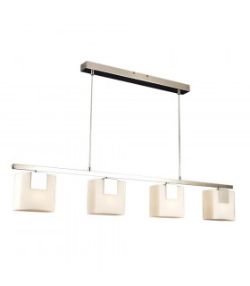 Straight Bar Pendant Ceiling Light Satin Nickel