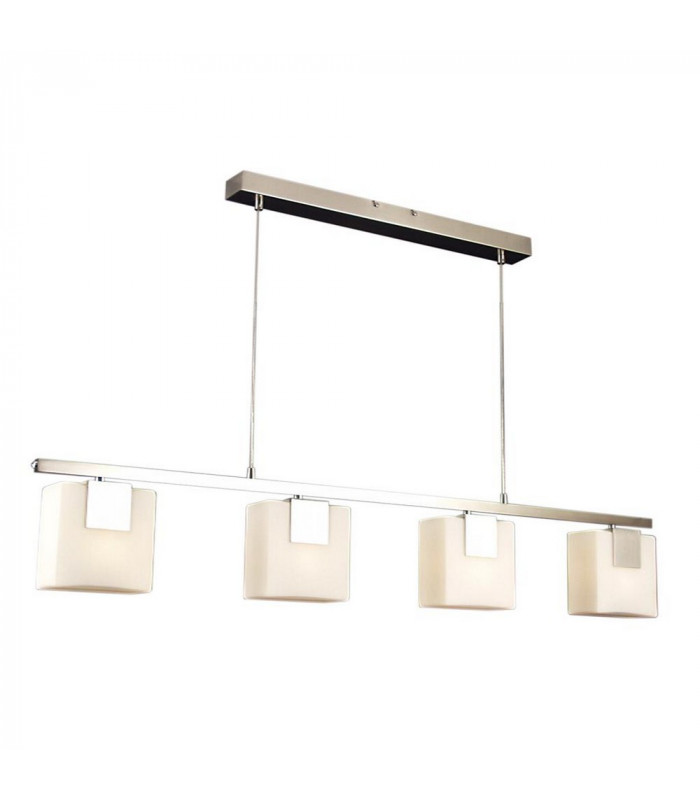 Straight Bar Pendant Ceiling Light Satin Nickel