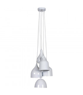 Shuttle Vintage Cluster Pendant Ceiling Light White
