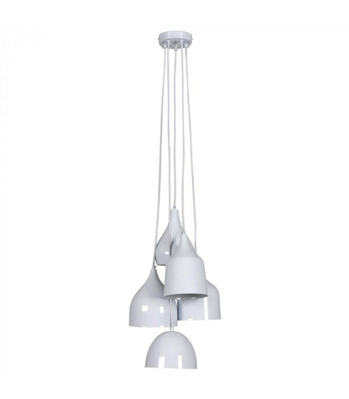 Shuttle Vintage Cluster Pendant Ceiling Light White