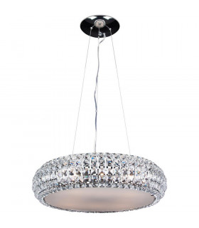 Crystal Science Pendant Ceiling Light Chrome