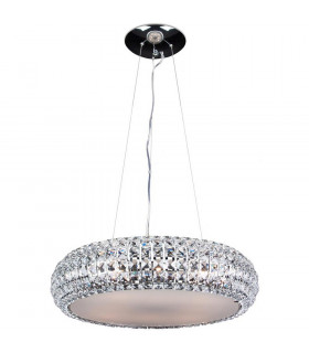 Crystal Science Pendant Ceiling Light Chrome