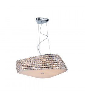 Crystal Pendant Ceiling Light Chrome
