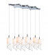 Tango Straight Bar Pendant Ceiling Light Chrome
