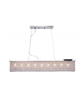 Treasure Straight Bar Pendant Ceiling Light Chrome