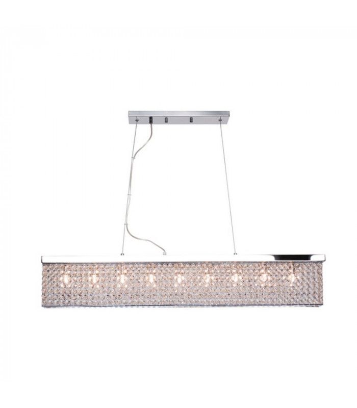 Treasure Straight Bar Pendant Ceiling Light Chrome
