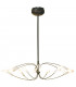 Flute Multi Arm Pendant Ceiling Light Rust