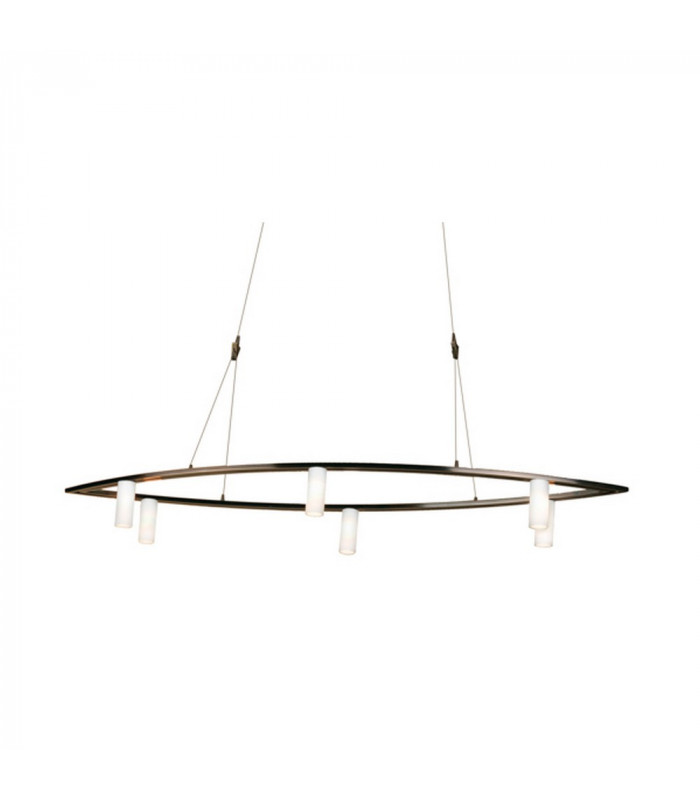 Twinline Cylindrical Pendant Ceiling Light Bronze