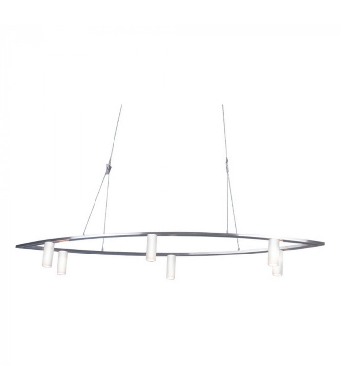 Twinline Cylindrical Pendant Ceiling Light Satin Nickel