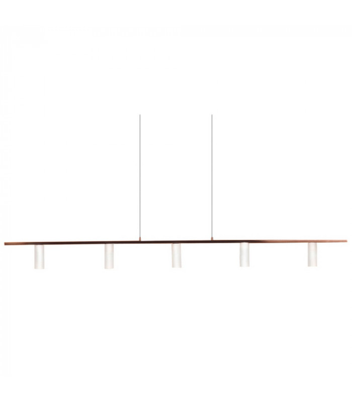 Twinline Straight Bar Pendant Ceiling Light Bronze