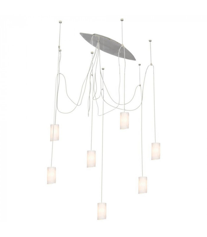 Boston Cluster Pendant Ceiling Light Satin Nickel