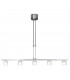 Luster Straight Bar Pendant Ceiling Light Satin Nickel