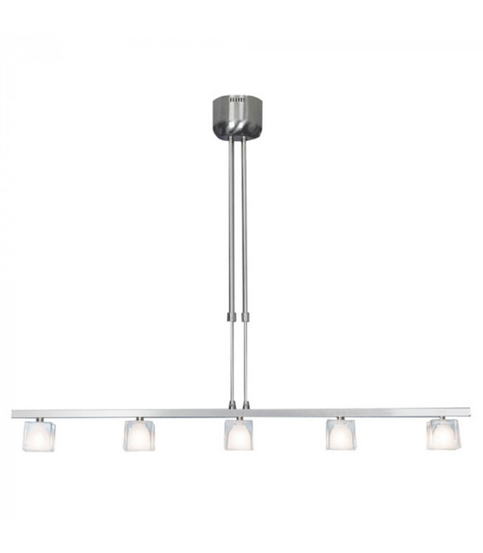 Luster Straight Bar Pendant Ceiling Light Satin Nickel
