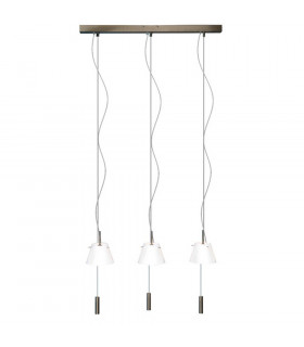 Virgin 3 Light Straight Bar Pendant Ceiling Light Bronze