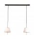 Brezil 2 Light Straight Bar Pendant Ceiling Light Bronze