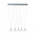 Beebop Straight Bar Pendant Ceiling Light Satin Nickel