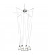 Beebop Cluster Pendant Ceiling Light Satin Nickel