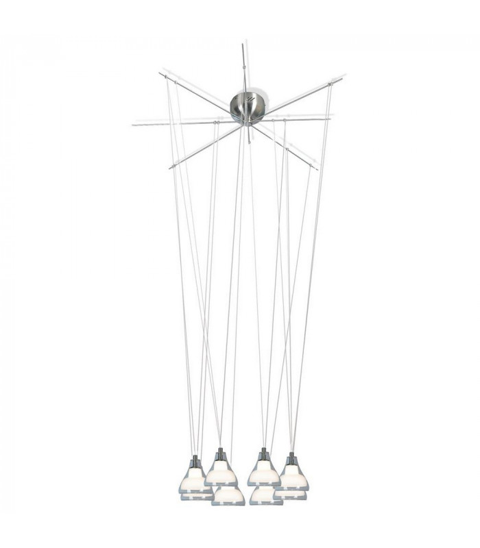 Beebop Cluster Pendant Ceiling Light Satin Nickel