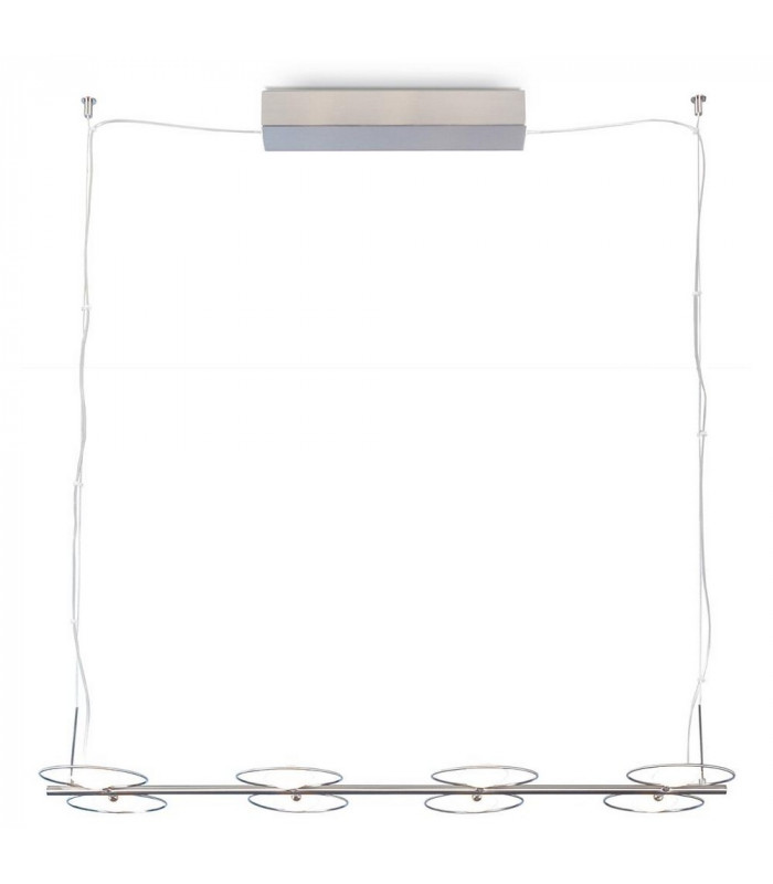 Ufo Straight Bar Pendant Ceiling Light Satin Nickel