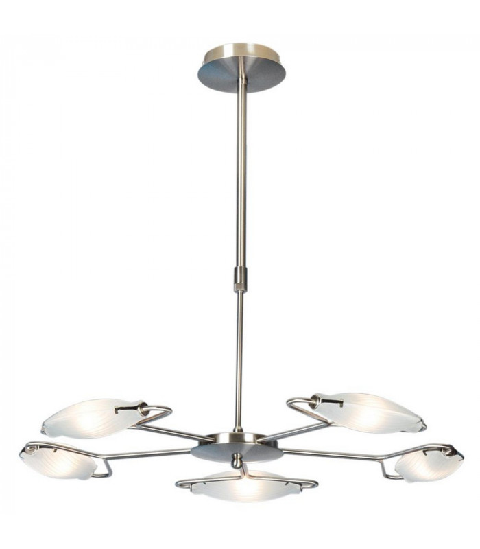 Ribble Multi Arm Pendant Ceiling Light Satin Nickel