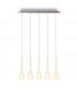 Vase Straight Bar Pendant Ceiling Light Stainless Steel