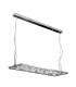 Dendrobe Straight Bar Pendant Ceiling Light Satin Nickel