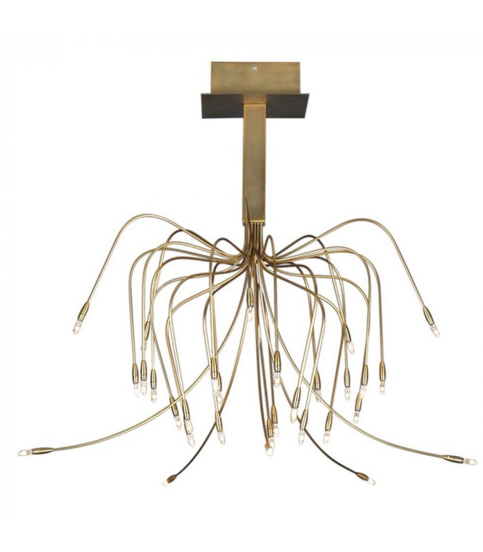 Vermicell Semi Flush Light Bronze