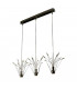 Quaffle Straight Bar Pendant Ceiling Light Satin Nickel