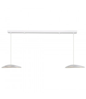 Invador Straight Bar Pendant Ceiling Light Shiny White