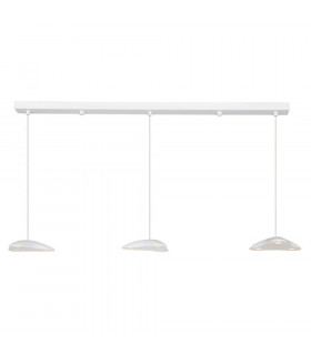 Invador Straight Bar Pendant Ceiling Light Shiny White