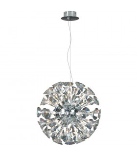 Sounds Spherical Pendant Ceiling Light Chrome