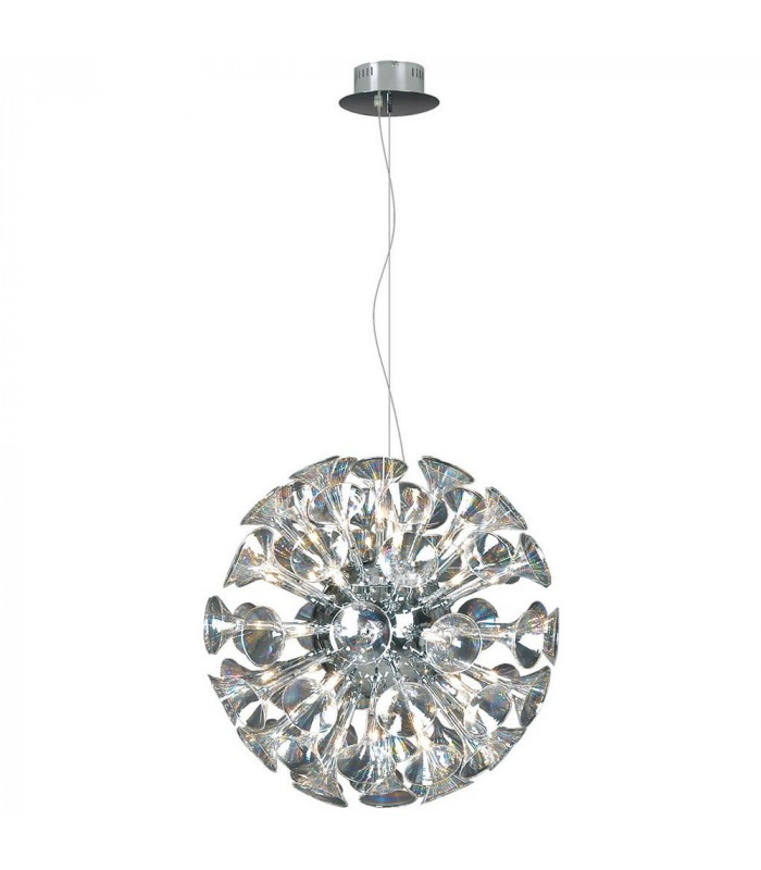 Sounds Spherical Pendant Ceiling Light Chrome