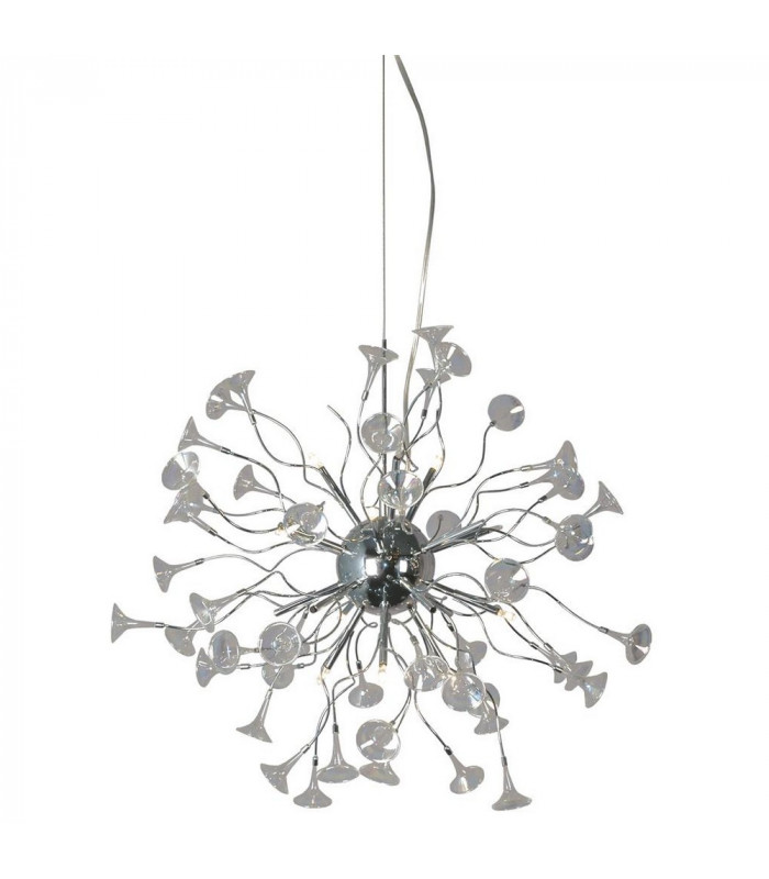 Minisounds Spherical Pendant Ceiling Light Chrome