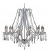 Swan 12 Light Multi Arm Chandeliers Chrome