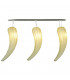 Hot Spicy Straight Bar Pendant Ceiling Light Cream Silk