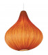 Onion Pendant Ceiling Light Orange Silk