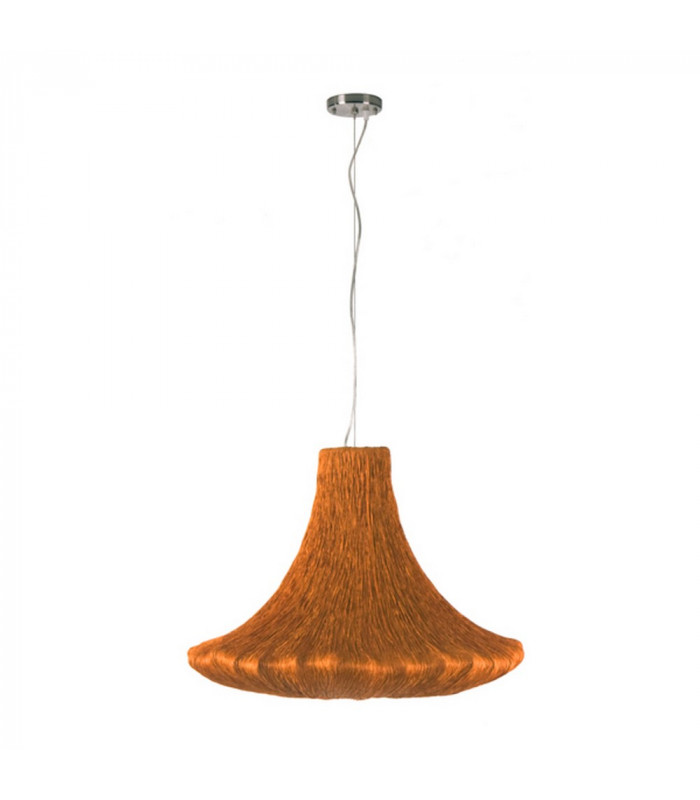 Canthare Pendant Ceiling Light Orange Silk