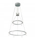 9 Light Cylindrical Pendant Ceiling Light Aluminum