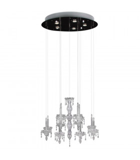 Ghostly Cluster Pendant Ceiling Light Chrome