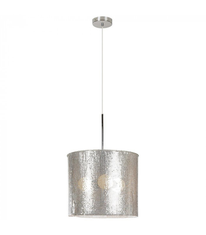 Cosmo 3 Light Cylindrical Pendant Ceiling Light Chrome
