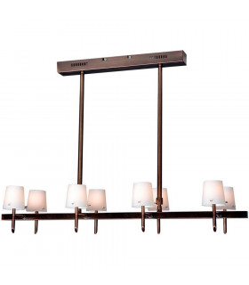 Luster Straight Bar Pendant Ceiling Light Bronze