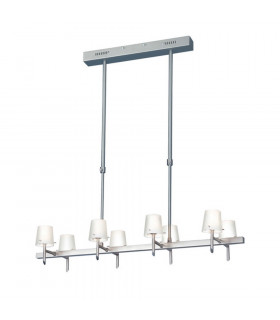 Luster Straight Bar Pendant Ceiling Light Satin Nickel