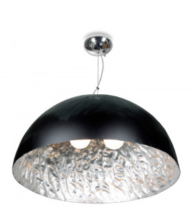 Moon Face 3 Light Dome Pendant Ceiling Lights Black