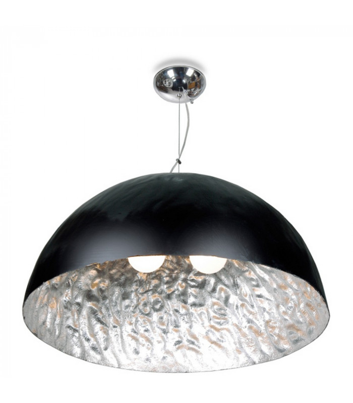 Moon Face 3 Light Dome Pendant Ceiling Lights Black
