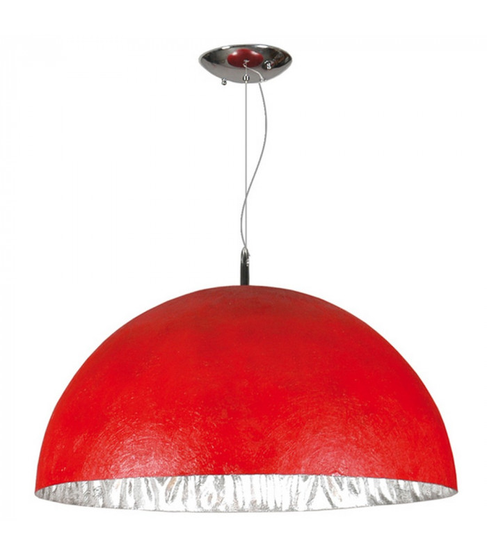 Moon Face 3 Light Dome Pendant Ceiling Lights Red