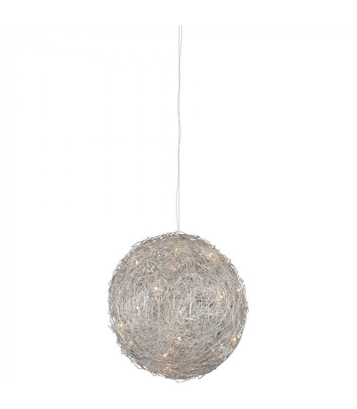 Wire Ball Spherical Pendant Ceiling Light Aluminum